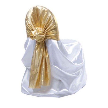 Gold Organza Metal Chair Dressing