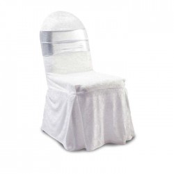 Gray Organza White Chair Dressing