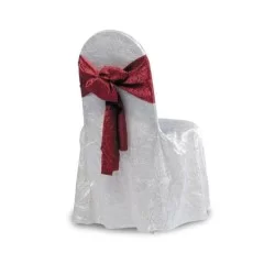 Satin Weißer Stoff Stuhl Dressing