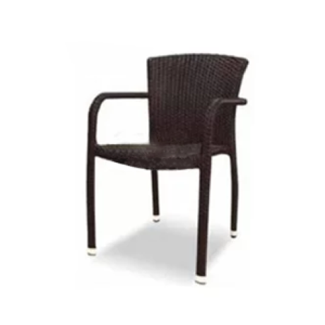 Thin Arms Wide Back Rattan Knitted Chair rtt28