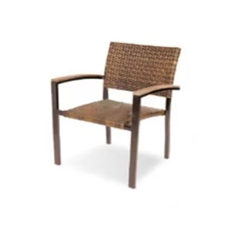 Wooden Arm Rattan Knitted Chair rtt26