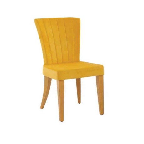 Yellow Fabric Yellow Painted Polyurethane Chair