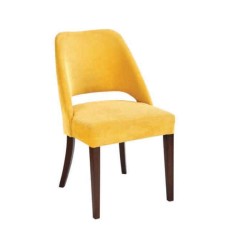 Yellow Fabric Ridge Open Back Chair Yellow Fabric Ridge Open Back Chair