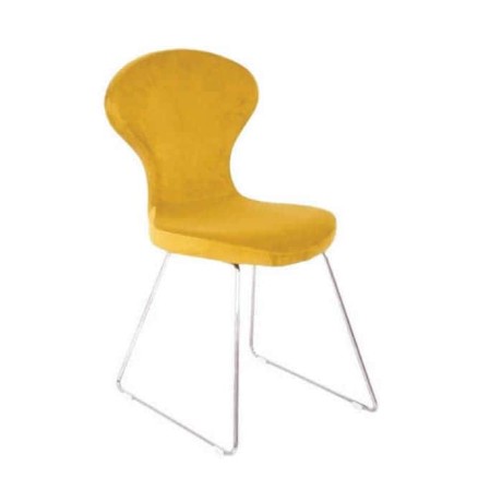 Yellow Polyurethane Cafe Chair