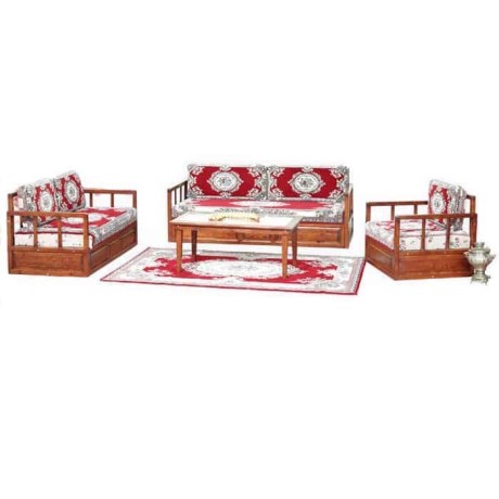 Klasik Şark Oturma Grubu Kilim Halı Desenli Şark Sedir Klasik Şark Oturma Grubu Kilim Halı Desenli Şark Sedir