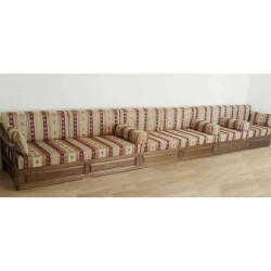 Chaise de salle de réunion de groupe peinte en noyer classique en bois massif de cèdre oriental