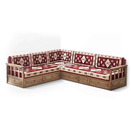 Şark Sedir Ladin Ahşap Özel İmalat Klasik Kilim Desenli Kumaş Şark Sedir Ladin Ahşap Özel İmalat Klasik Kilim Desenli Kumaş