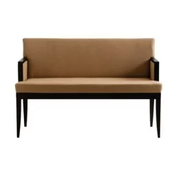 Leder Gepolstert Holz Cafe Sofa