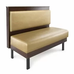 Classic Restaurant Sofa with Wooden Piece Back Upholstery, 1st Class