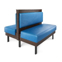 Çift Taraflı Mavi Döşemeli Klasik Sedir Koltuk Çift Taraflı Mavi Döşemeli Klasik Sedir Koltuk