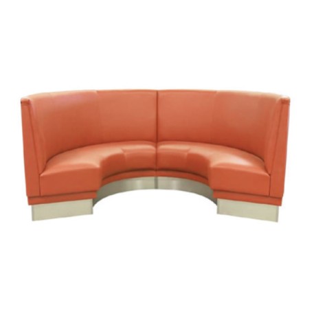 Leather Upholstered Round Lodge Leather Upholstered Round Lodge