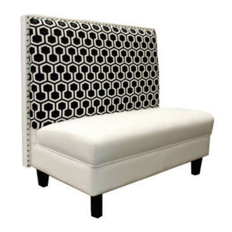 Patterned Fabric Upholstered Cafe Couch