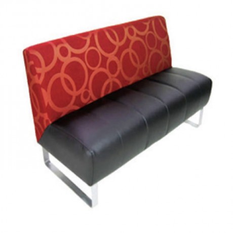 Patterned Fabric Upholstered Cafeteria Booths