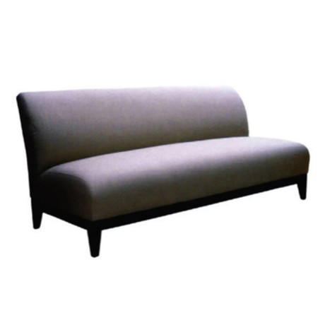 Gray Leather Upholstered Wooden Leg Cafe Booths Gray Leather Upholstered Wooden Leg Cafe Booths