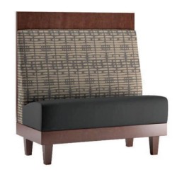 Gri Kumaş Siyah Deri Döşemeli Sedir Gri Kumaş Siyah Deri Döşemeli Sedir