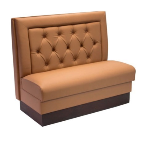 Mustard Colored Leather Upholstered Cafe Booths Mustard Colored Leather Upholstered Cafe Booths