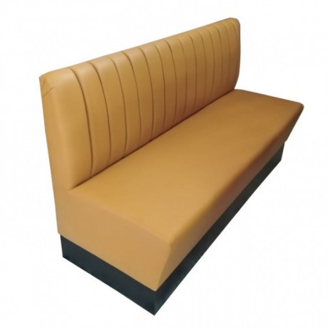 Mustard Leather Upholstered Booths