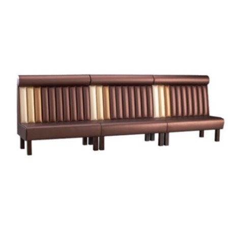 Brown Leather Sliced Booths Brown Leather Sliced Booths