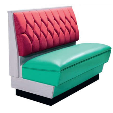 Red Green Leather Upholstered Loca