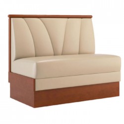 Cream Leather Upholstered Wooden Color Cafe Loca