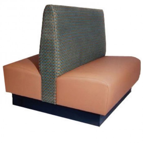 Fabric Leather Upholstered Hotel Double Sided Booths