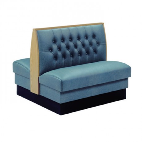 Blue Leather Upholstered Double Sided Cedar