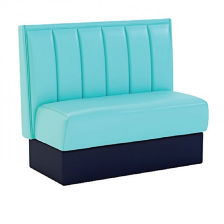 Blue Fabric Upholstered Sliced Booths
