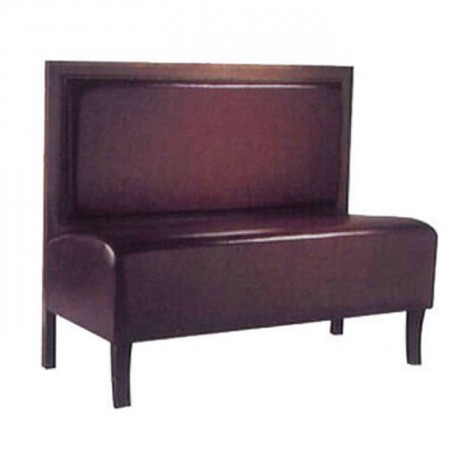 Purple Leather Upholstered Cafe Seating Group