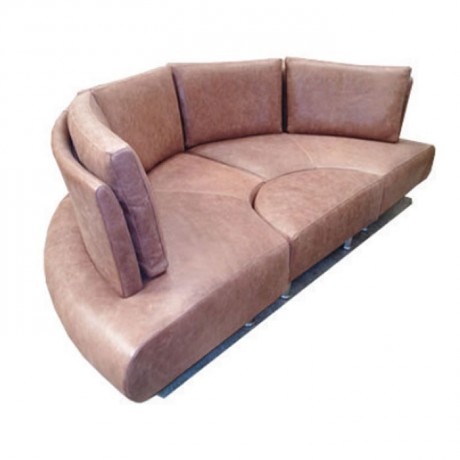 Pink Leather Upholstered Hotel Loca