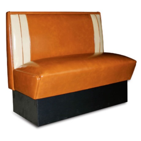 Yellow White Leather Upholstered Cafeteria Booths Yellow White Leather Upholstered Cafeteria Booths