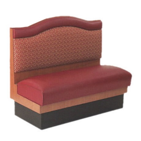 Patterned Back Leather Upholstered Booths