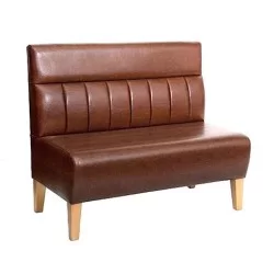 Искусственная кожа коричневого цвета с мягкой обивкой Double Cafe Cedar
