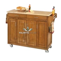 Masiv me katër dyer me rrota me countertop Masiv me katër dyer me rrota me countertop