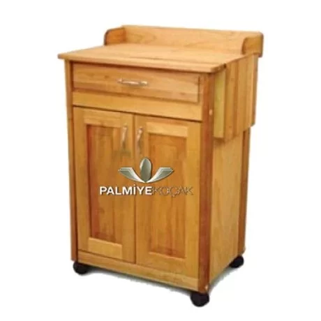 Massive Pan Oak Polished Service Cabinet Massive Pan Oak Polished Service Cabinet