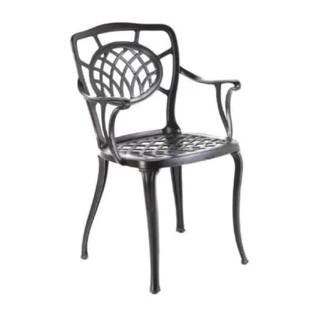 Fauteuil peint noir