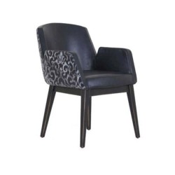 Black Leather Modern Polyurethane Cafe Armchair Black Leather Modern Polyurethane Cafe Armchair