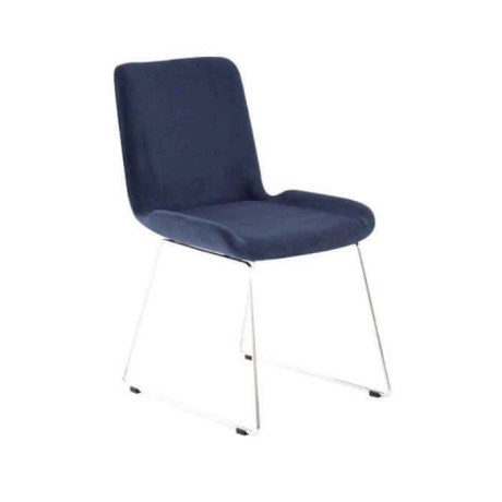 Black Fabric Metal Leg Polyurethane Chair