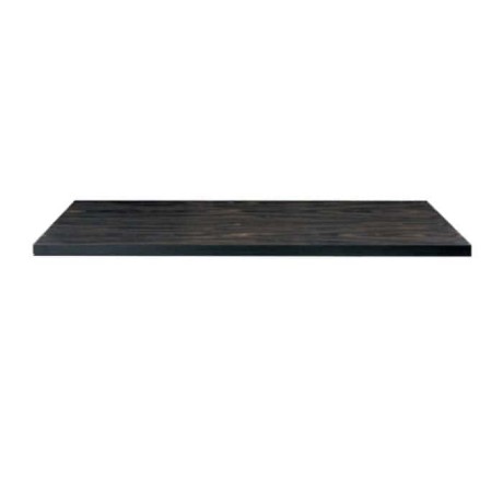 Ebony Fiberboard Restaurant Cafe Table Top