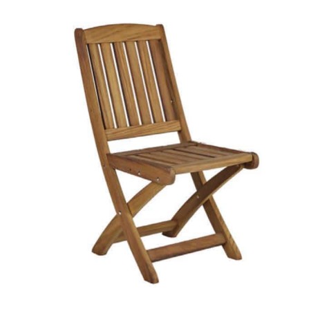 Teak Folding Cafe Chair