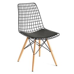 Ahşap Ayaklı Metal Sandalye Modeli Ahşap Ayaklı Metal Sandalye Modeli