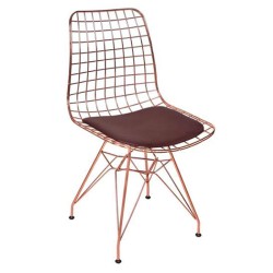 Bakır İskeletli Tel Sandalye Bakır İskeletli Tel Sandalye