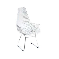 Telli Kollu Metal Çubuk Demirli Boyalı Sandalye