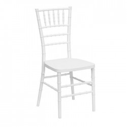 White Plastic Tiffany Chair