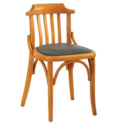 Дървен дъб, цвят черен, тапициран стол Tonet Дървен дъб, цвят черен, тапициран стол Tonet