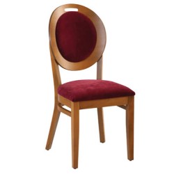 Bordo Fabric Upholstered Rounded Thonet Chair Bordo Fabric Upholstered Rounded Thonet Chair