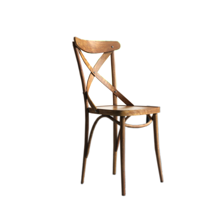 Wooden Walnut Colorful Plum Fabric Restaurant Chair