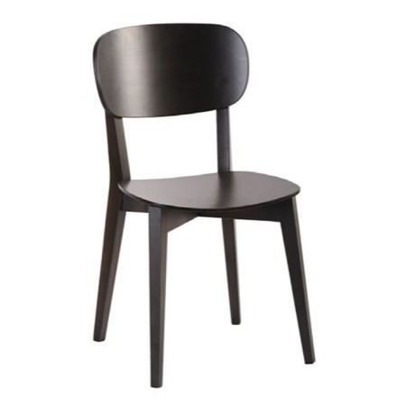 Black Painted Thonet Restaurant Chair