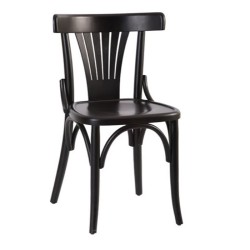 Black Lake Painted Fan BackRest Thonet Chair Black Lake Painted Fan BackRest Thonet Chair