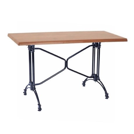 Verzalit Table with Aluminum Legs