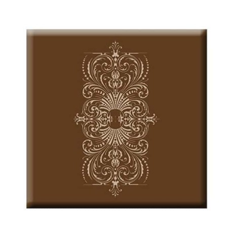 Brown Flower Patterned Werzalit Table Top